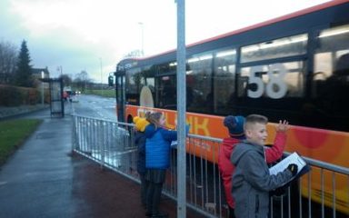 The school council completed a road traffic survey