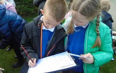 We have been on a leaf hunt!