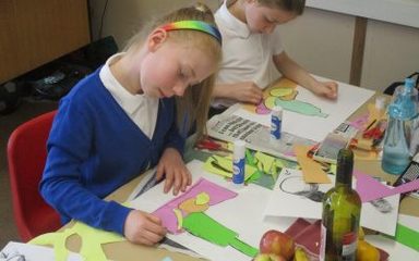 Art visit in LKS2