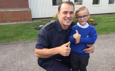 A Visit from the local fire fighters.