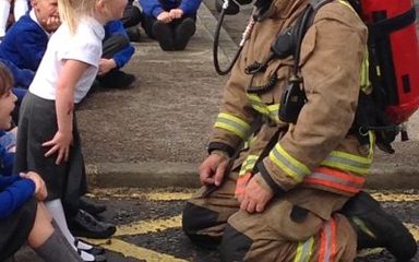 KS1 surprise fire brigade visit