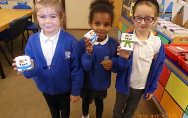 Look at our 3D shape snowmen!