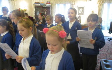 Carolling at Blenheim Court