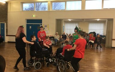 Marquisway wheelchair Christmas dancing