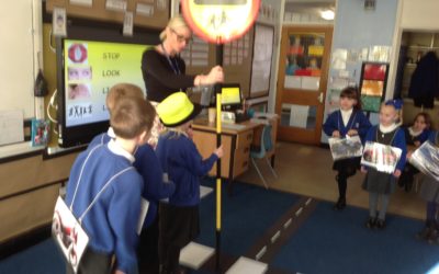 Owls learn how to be safe when crossing the road