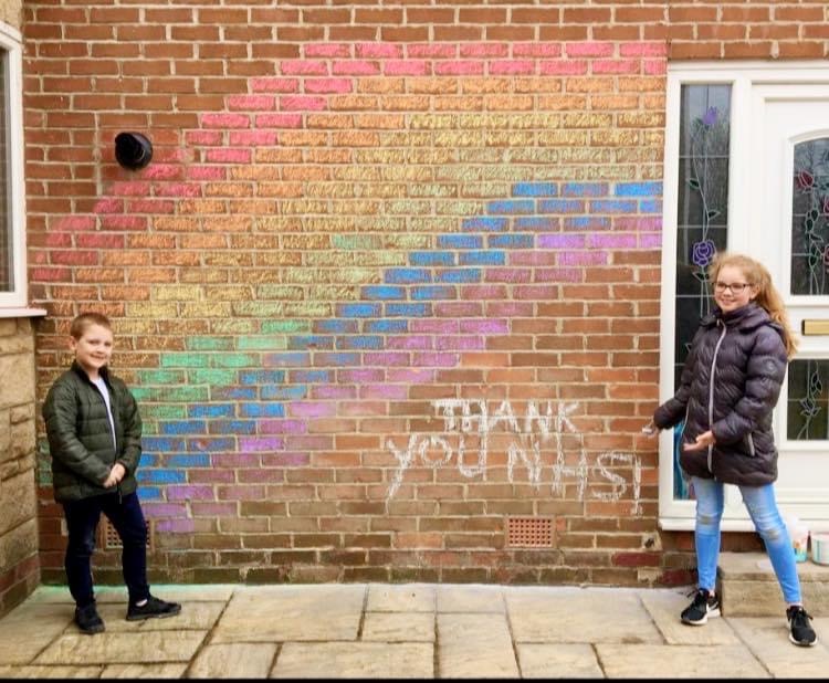 A huge well done for your rainbow art!