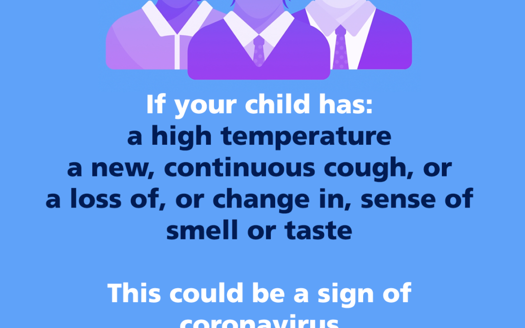 Letter for parents about COVID-19 symptoms