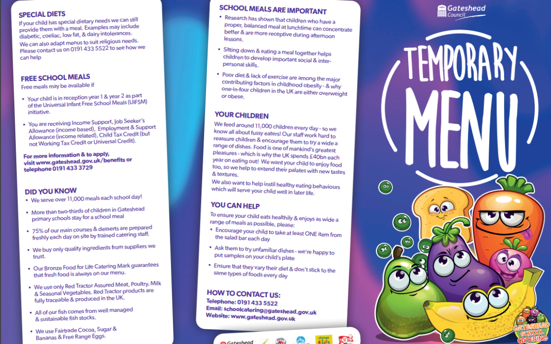 Amended September School Lunch Menu