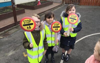 Stop, look & listen before you cross the road
