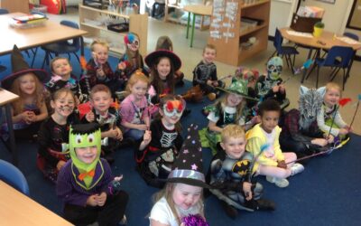 Ladybirds enjoying Autumn and Halloween