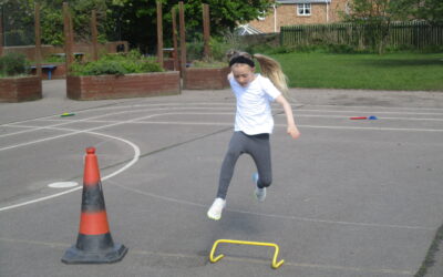 Hurdling in Athletics Club