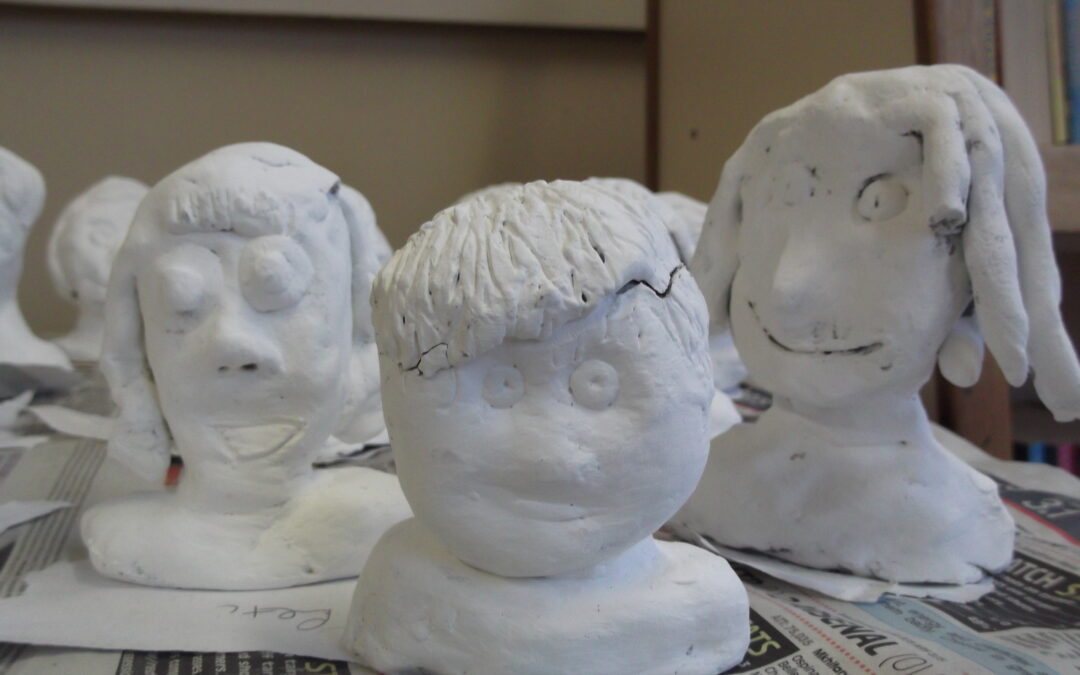 Greek Clay Busts in UKS2