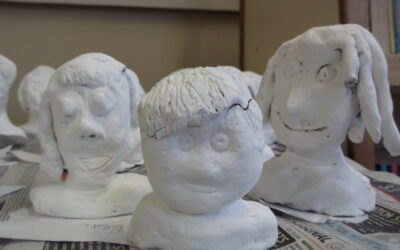 Greek Clay Busts in UKS2