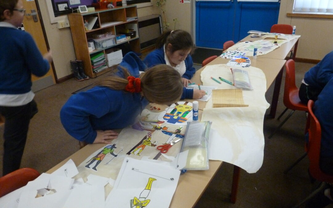 Art Club in LKS2-Eygptian fun!