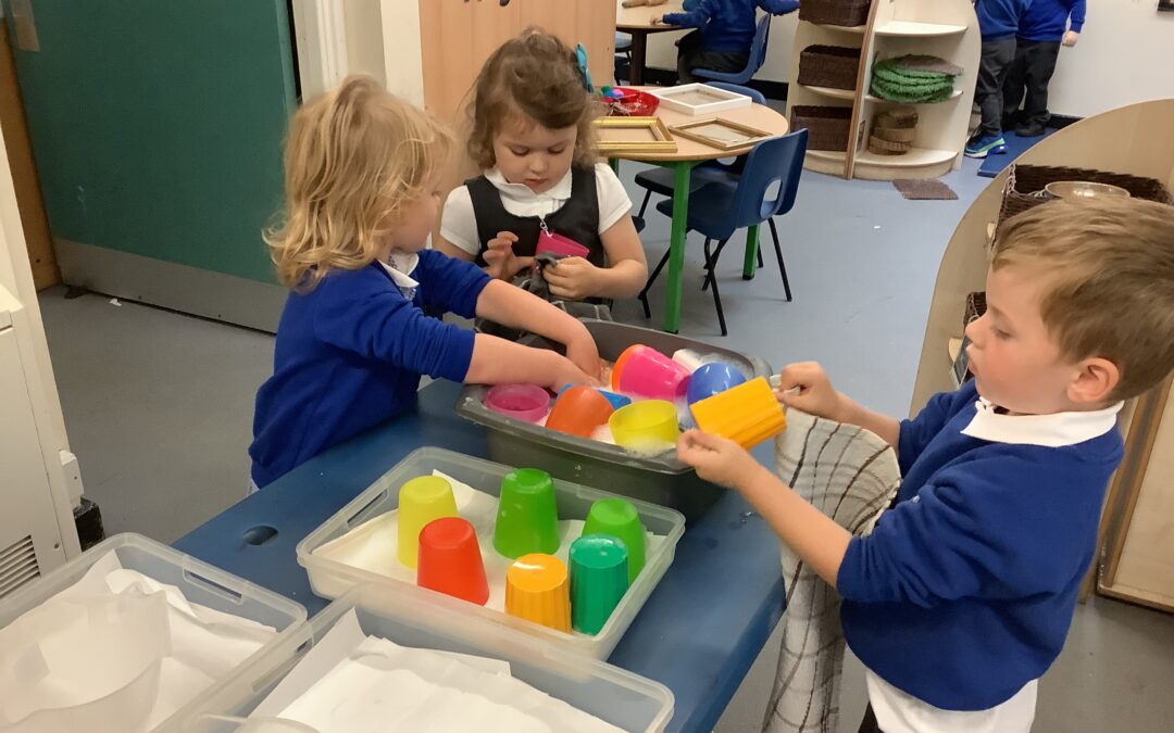 Helping Hands in Nursery!