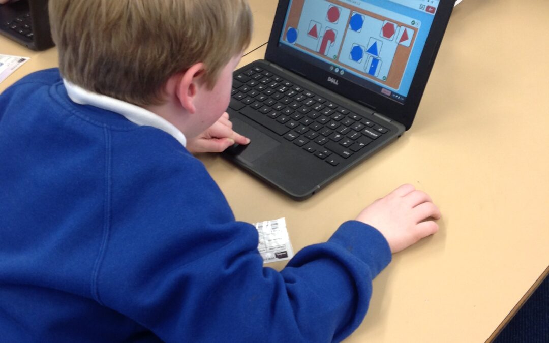 Sorting shapes on PurpleMash