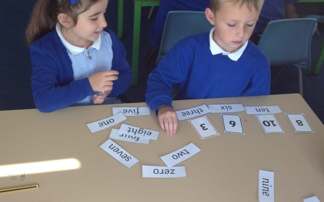 Owls and Robins match numerals to words