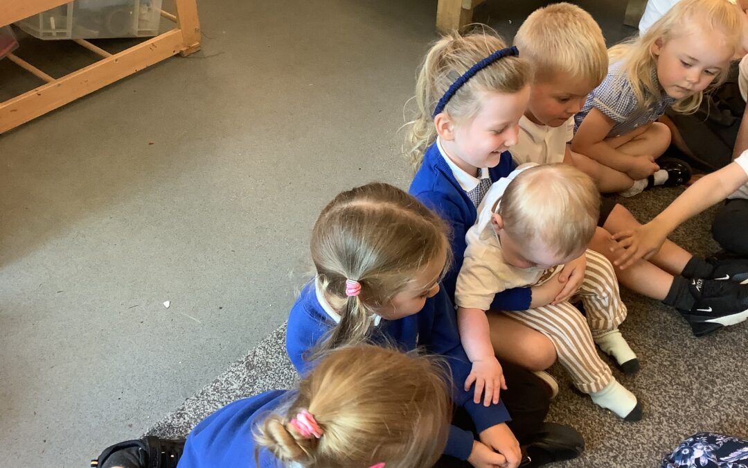 Baby visitor in Nursery!