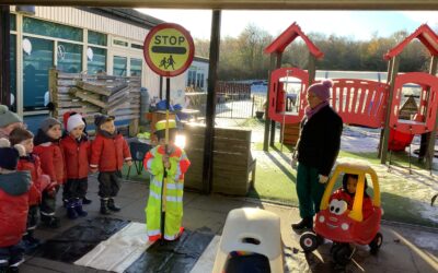 From Zebra Crossings to Lollipop Patrol – Road Safety Week in Nursery!