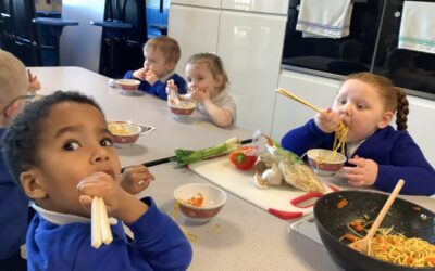Celebrating Chinese New Year and Shrove Tuesday in Nursery