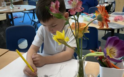 Zooming In on Spring: Little Artists, Big Ideas!