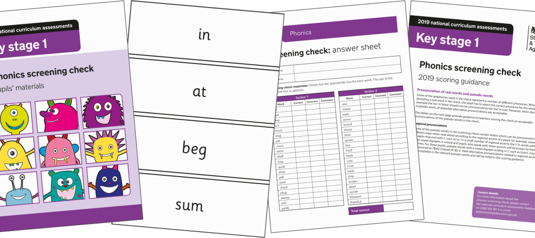 Year 1 – Phonics Screening Information and Booklets
